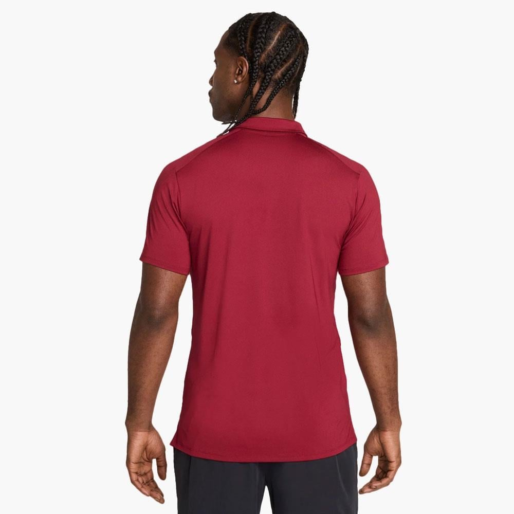 NikeCourt Advantage Dri-FIT Polo Yaka Tenis T-Shirt - Bordo