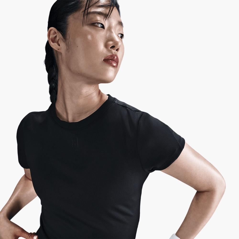 NikeCourt Advantage Dri-FIT Tenis T-Shirt - Siyah