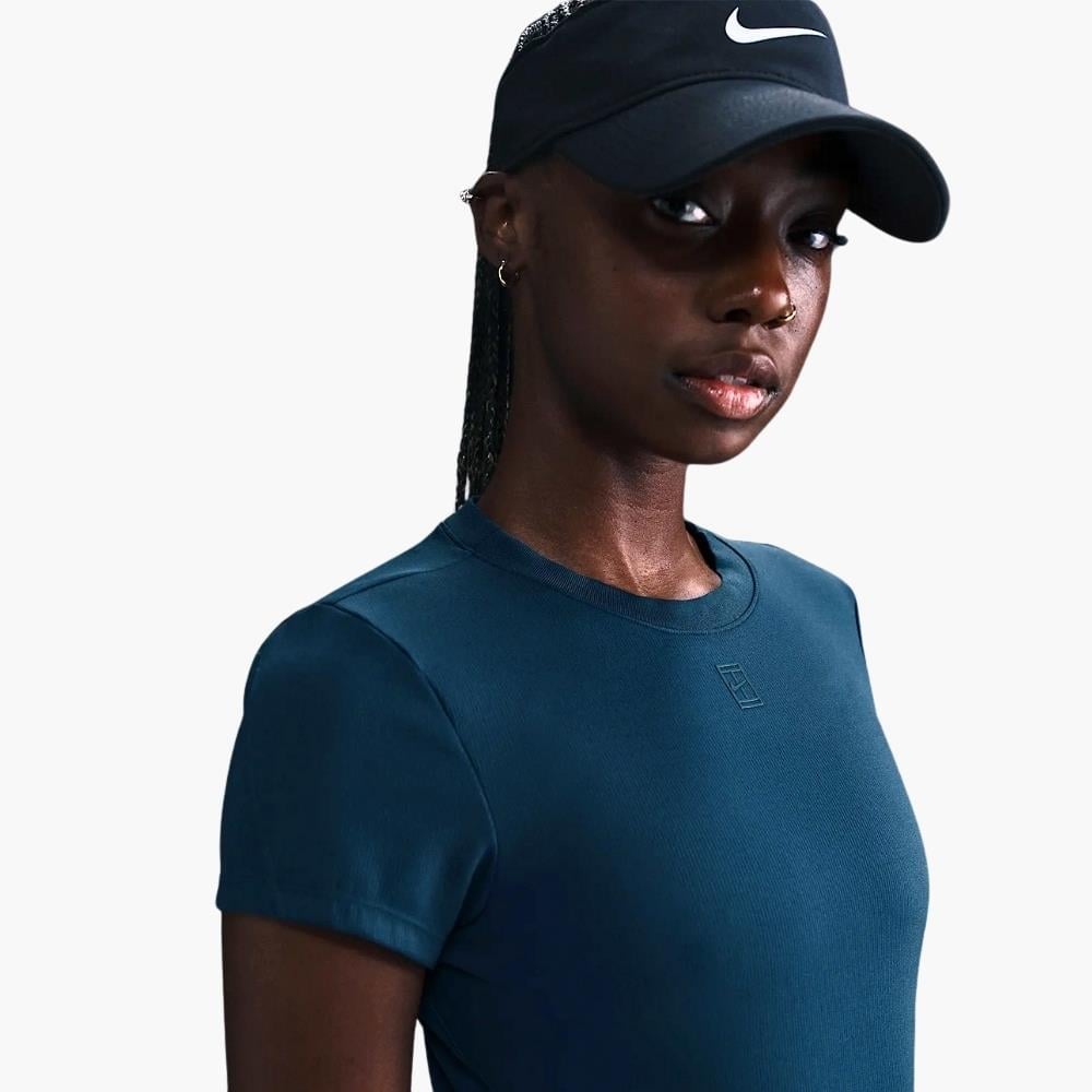 NikeCourt Advantage Dri-FIT Tenis T-Shirt - Petrol