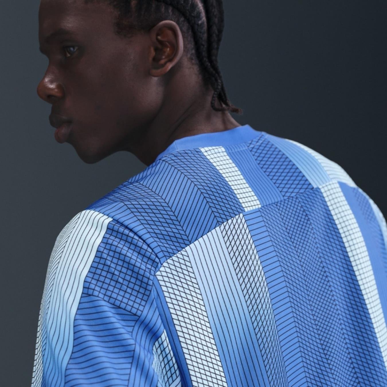 NikeCourt Dri Fit Victory Printed T-Shirt - Mavi