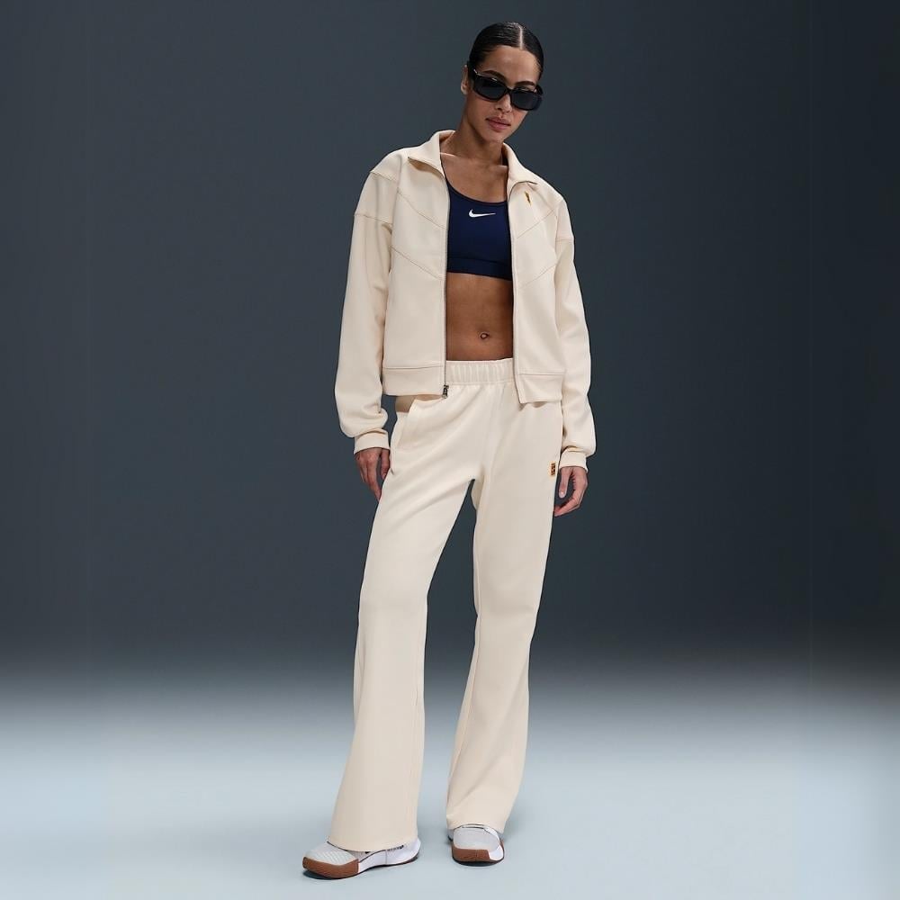 NikeCourt Heritage Windrunner Normal Belli Tenis Eşofman Altı - Krem