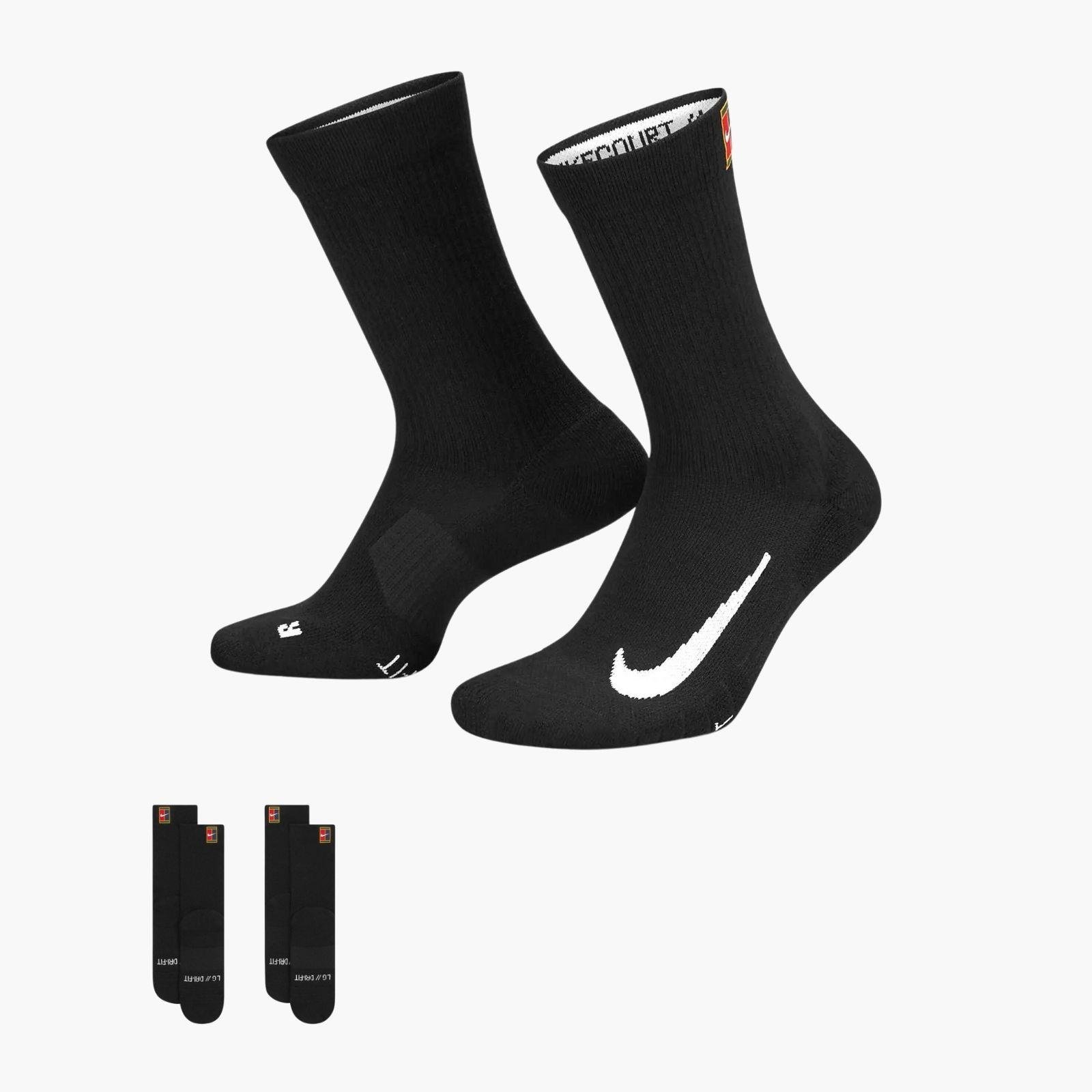 NikeCourt Multiplier Cushioned Çorap 2'li
