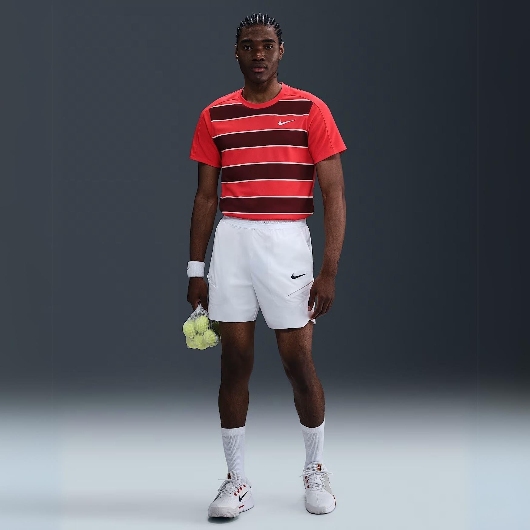 NikeCourt Slam Dri-FIT ADV Erkek Tişört - Kırmızı