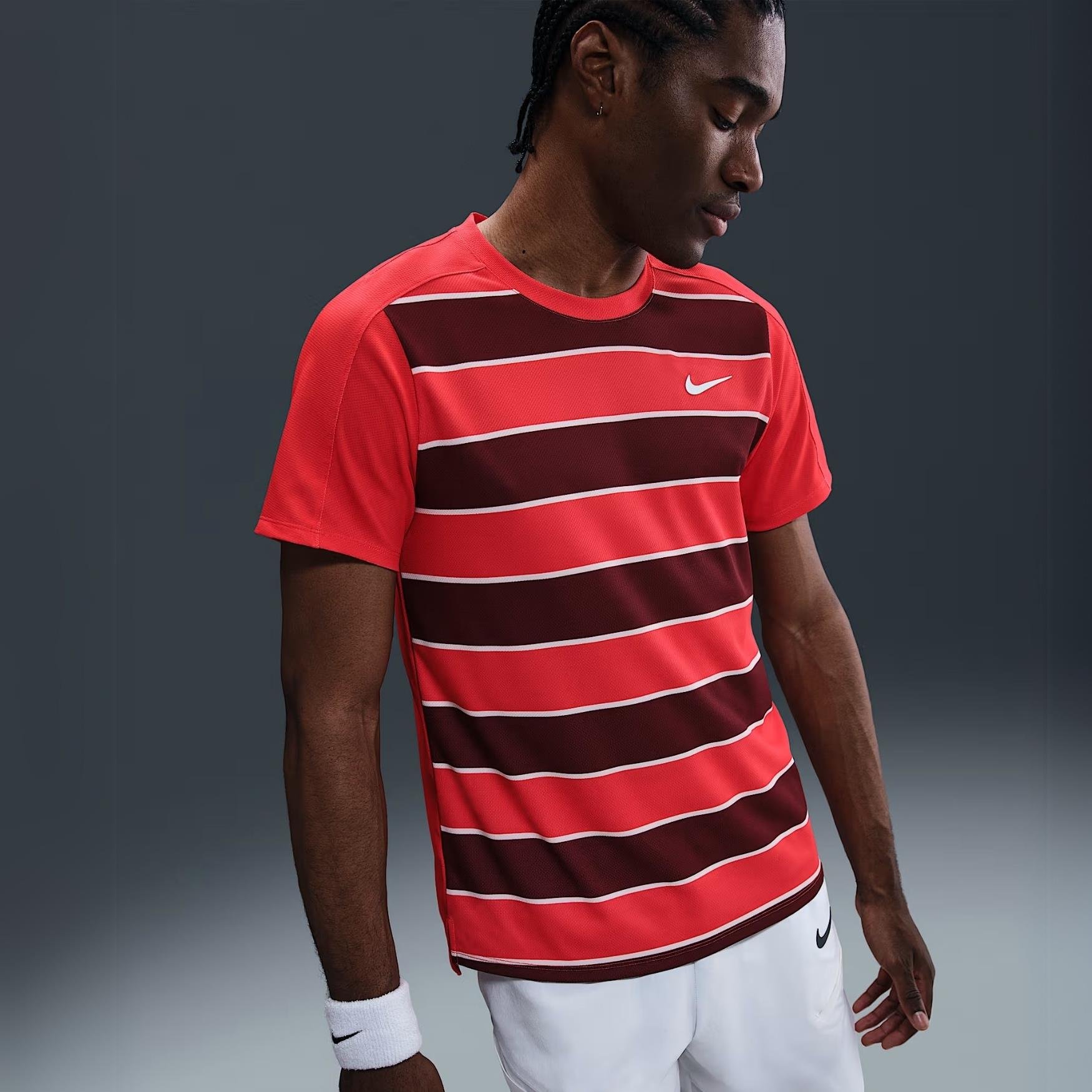 NikeCourt Slam Dri-FIT ADV Erkek Tişört - Kırmızı