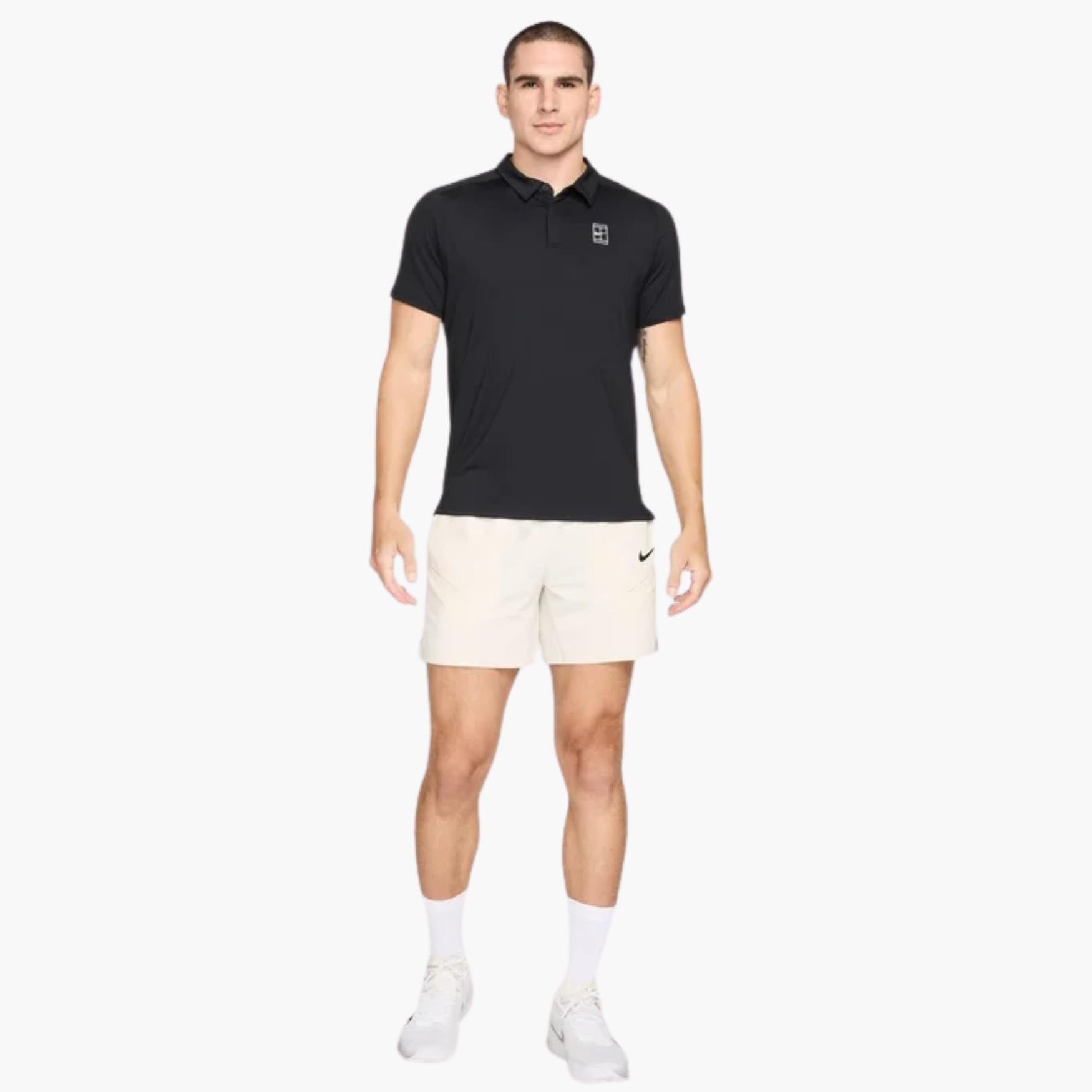 NikeCourt Slam Dri-FIT Erkek Tenis Şortu - Krem