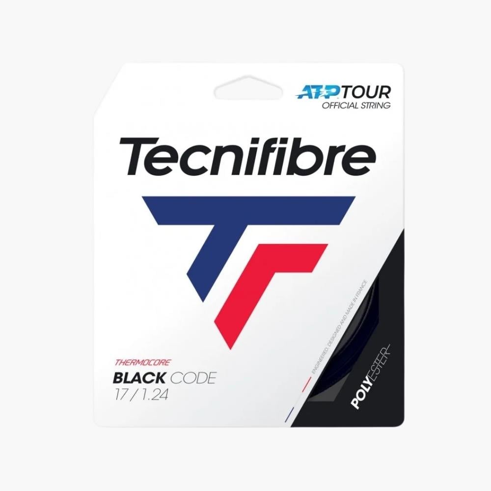 Tecnifibre Black Code 17/1.24 Tekli Kordaj - Siyah