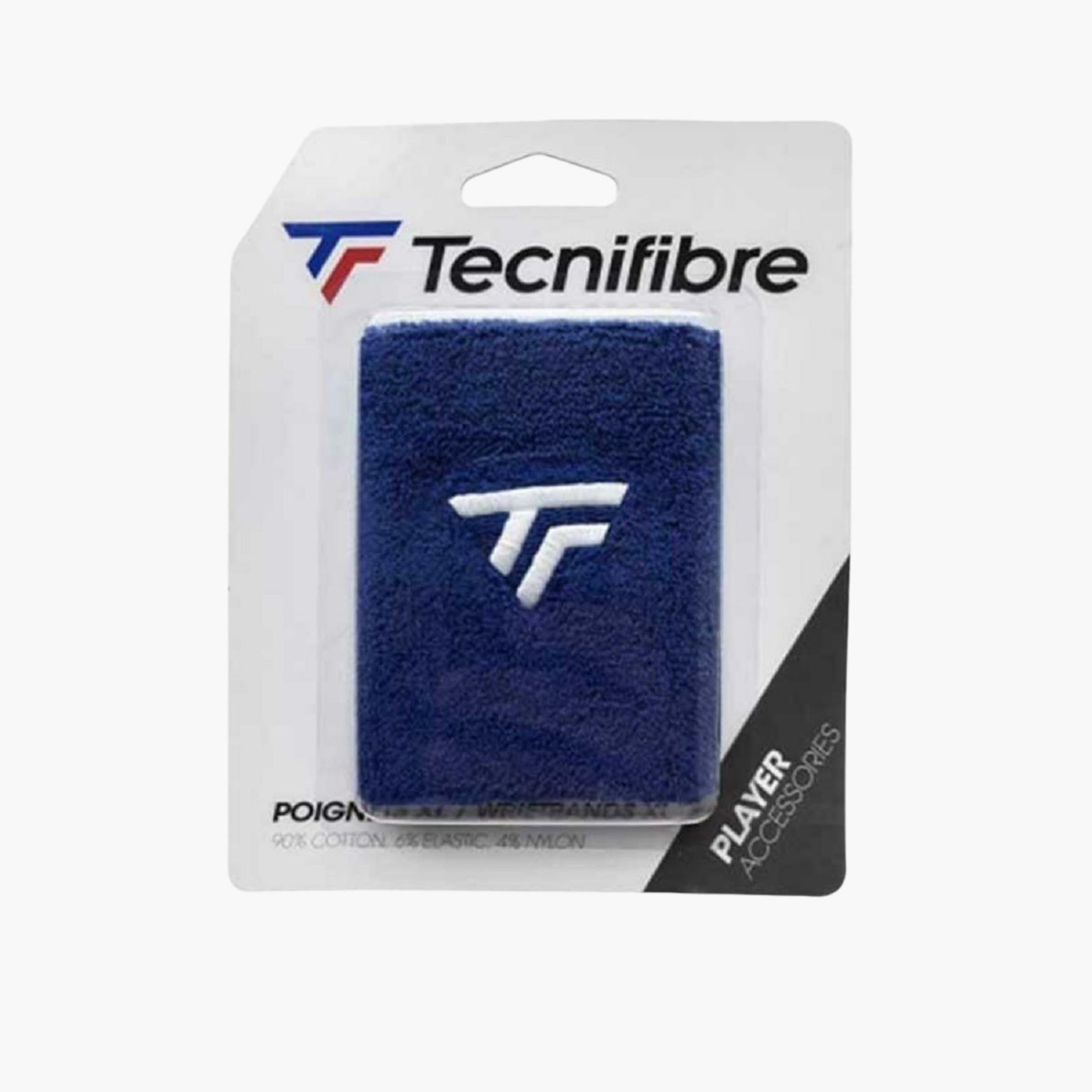 Tecnifibre Double Unisex Tenis Bilekliği Tekli - Royal Mavi