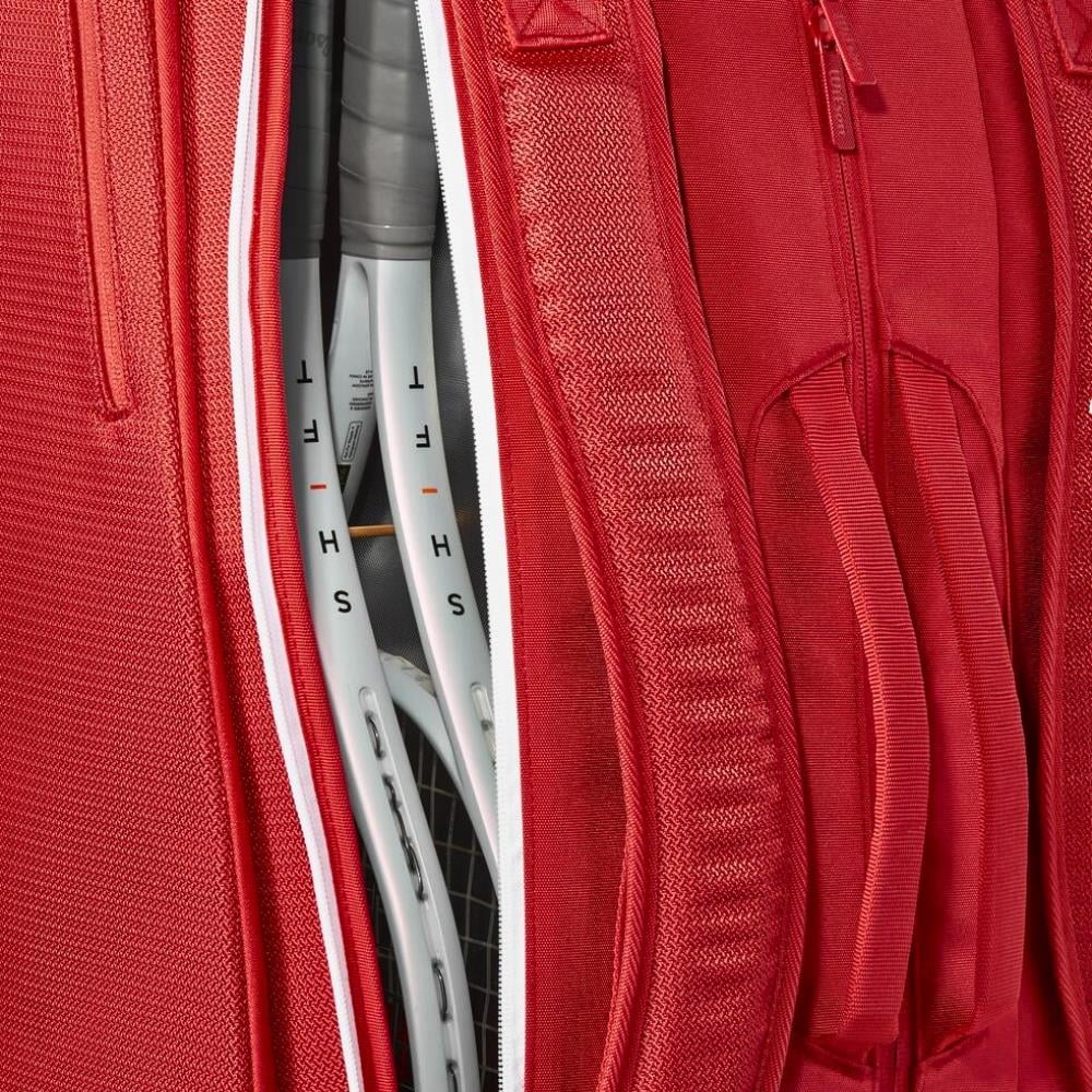 Wilson Super Tour 15'li Raket Çantası - Kırmızı