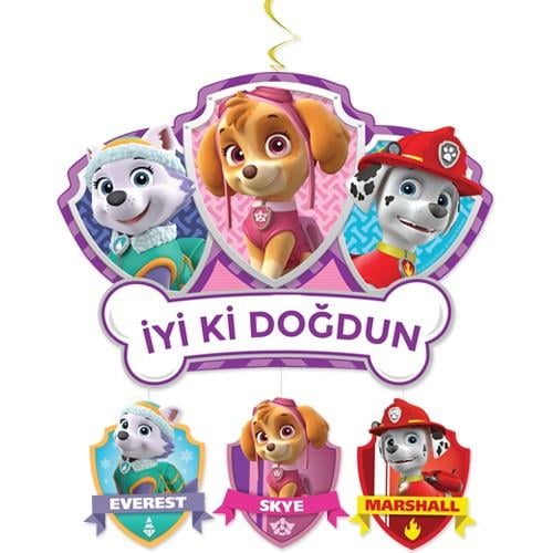 Asmalı tavan sarkıt süsü büyük1li PAW PATROL SKY EVEREST