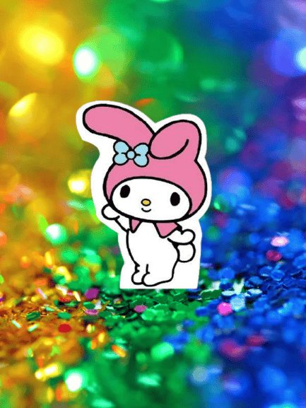 Ayaklı pano Kuromi My Melody Ayaklı Pano 32cm Doğum Günü Masa Dekoru Oda süsü