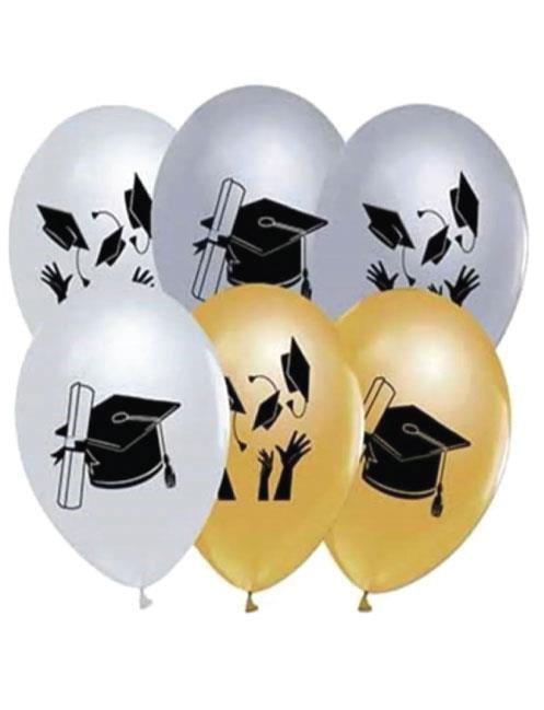 Balon Baskılı Mezuniyet balonu  8li paket