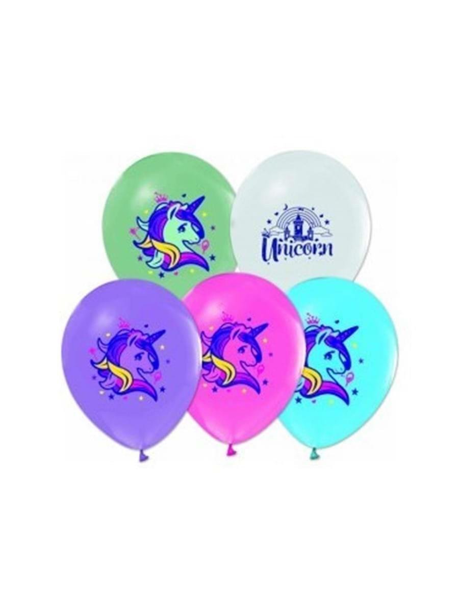 Balon unicorn lisanslı 8 li paket 