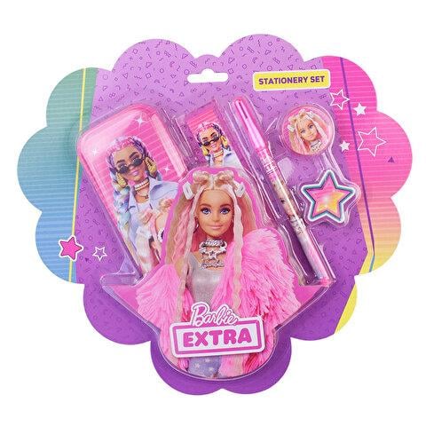 Barbie Kırtasiye seti 5li metal kalemlikli B-3765A
