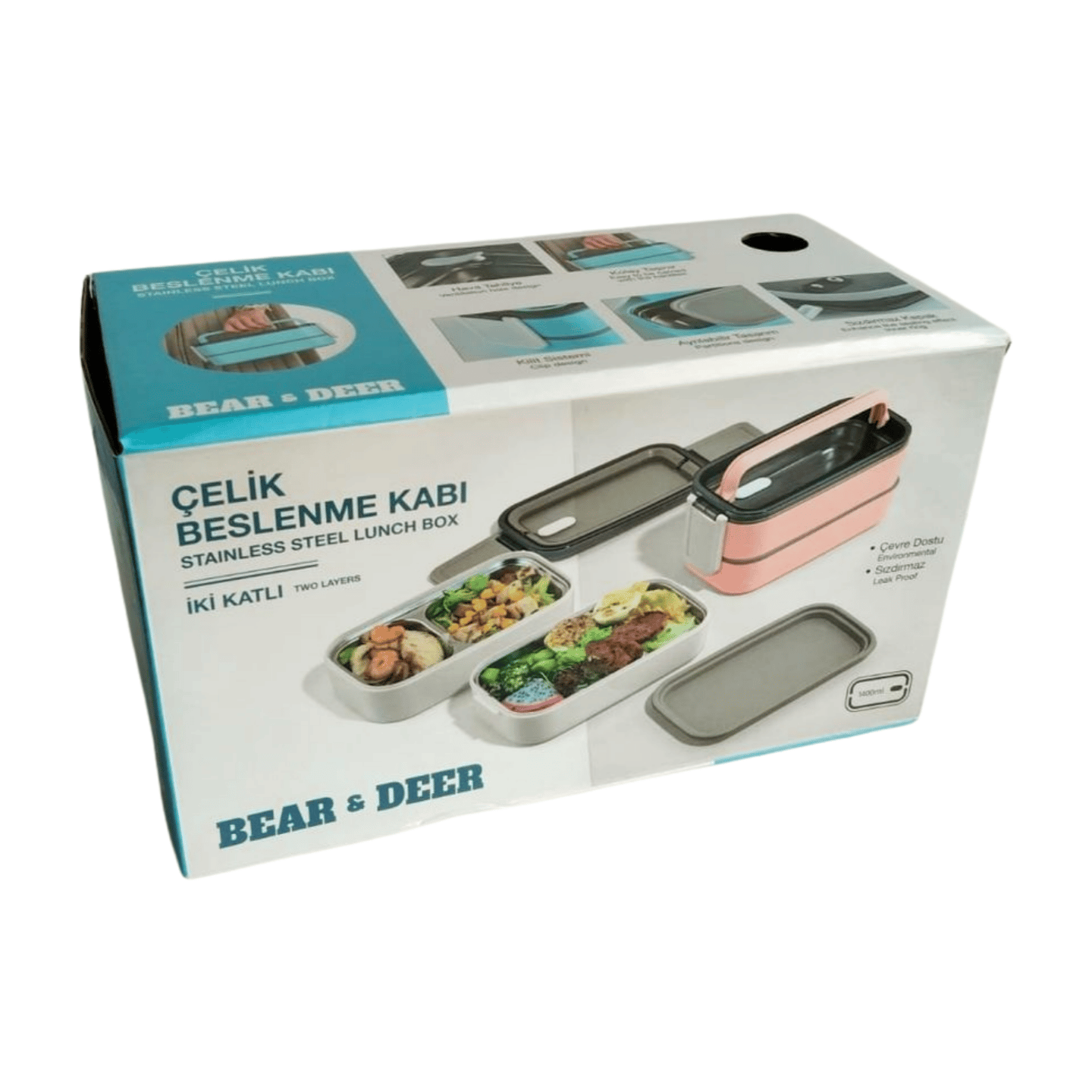 B&D İki Katlı Çelik Beslenme Kabı BD-BES010