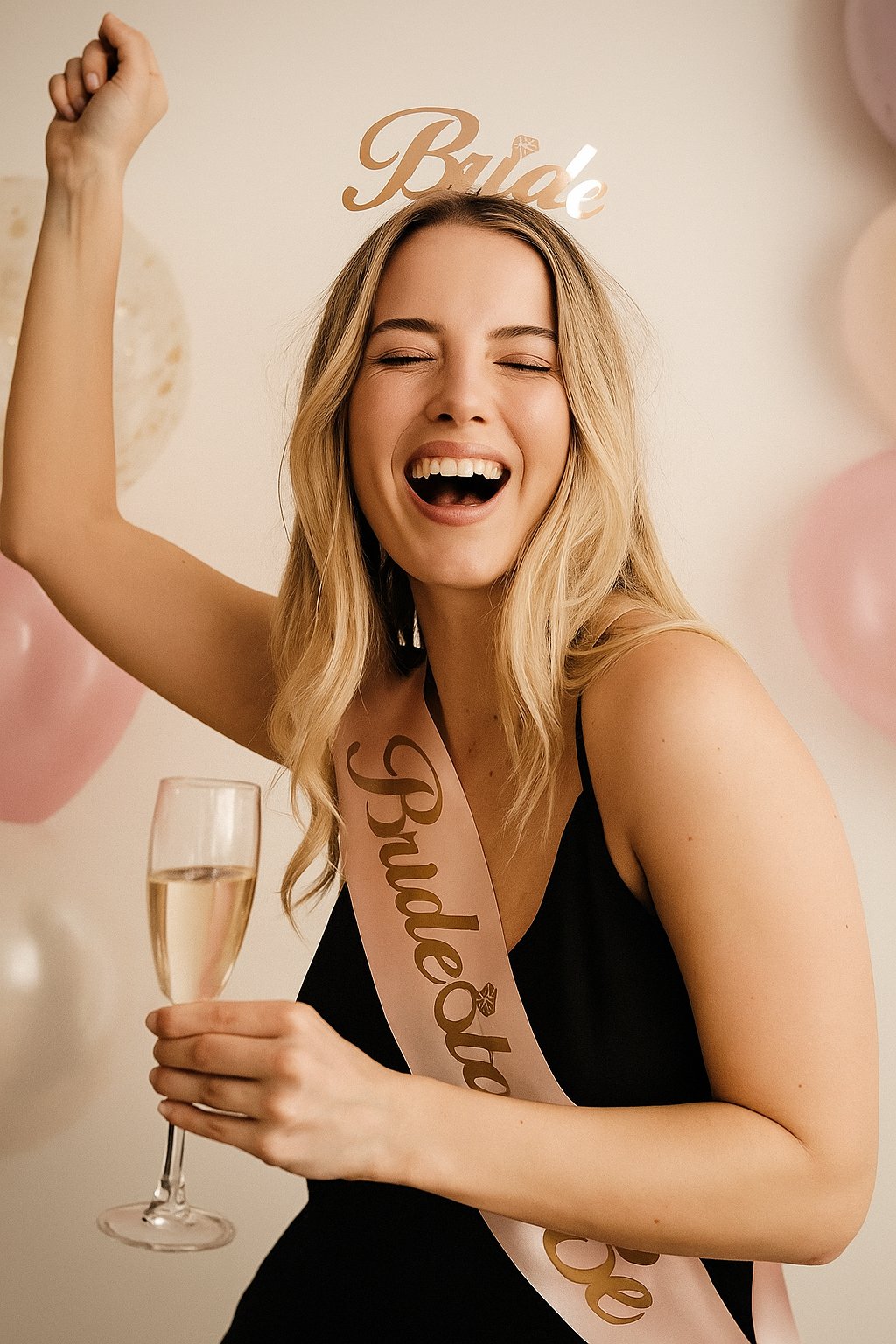 Bride To Be Bekarlığa Veda Partisi Kuşak saten somon rengi Altın varaklı yazı bekarlığa veda aksesuarı