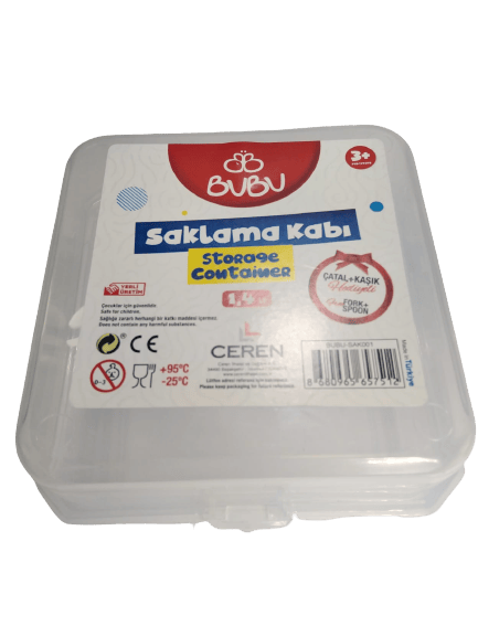 Bu-Bu Saklama Kabı Seti (Çatal+Kaşık) BUBU-SAK001