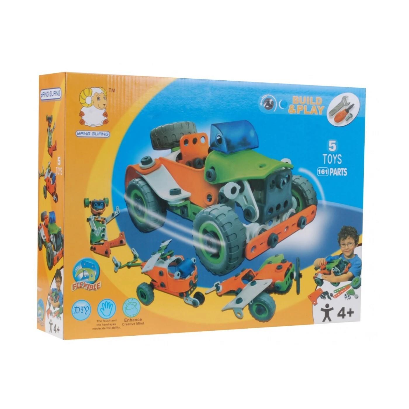 Build Play 161 Parça 5 Model Yapılabilen Esnek Oyuncak