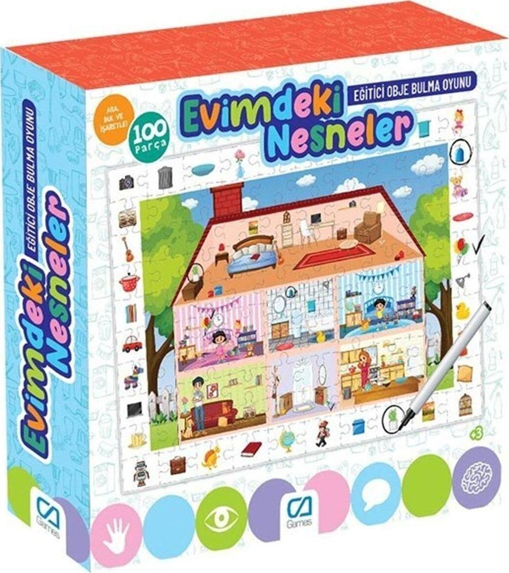 Ca Games Evimdeki Nesneler Puzzle 100 Parça Caegt-5150