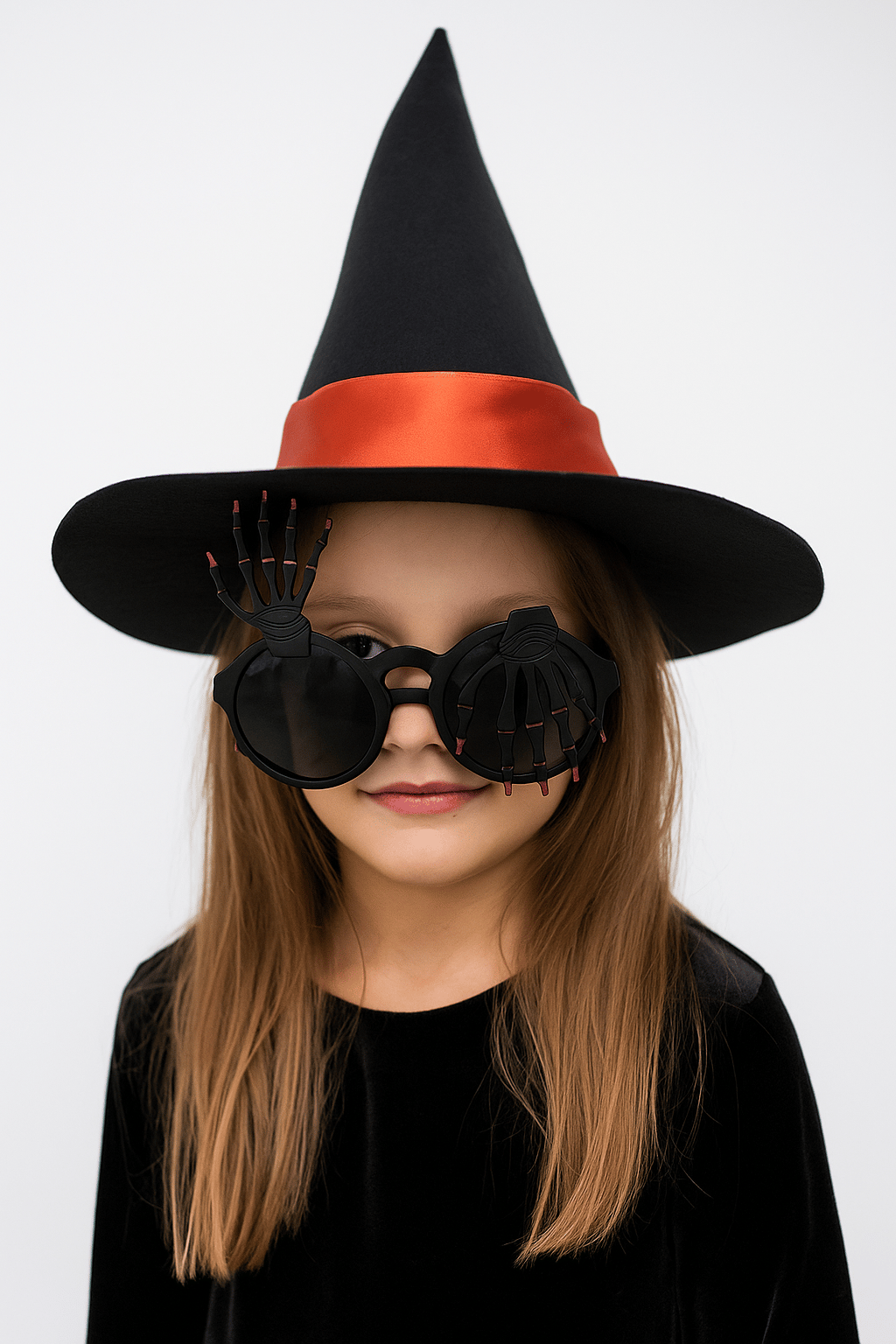 Cadılar Bayramı Halloween İskelet Parmaklı Temalı Siyah Parti Gözlüğü