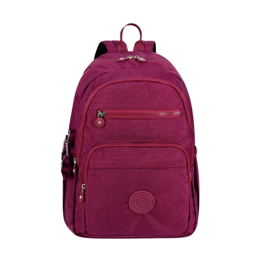 CAKARD Unisex Bordo Krinkıl Sırt Çantası