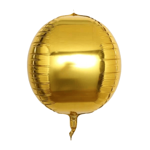 Folyo Balon 22 İnç  Küre top şekilli Gold-Altın renkli parti balonu         