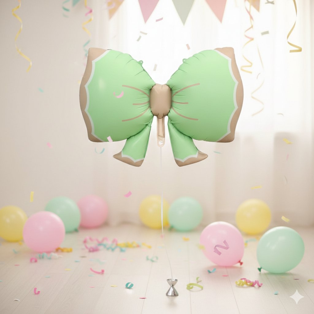 Folyo Balon Fiyonk Retro Yeşil 92*58 cm