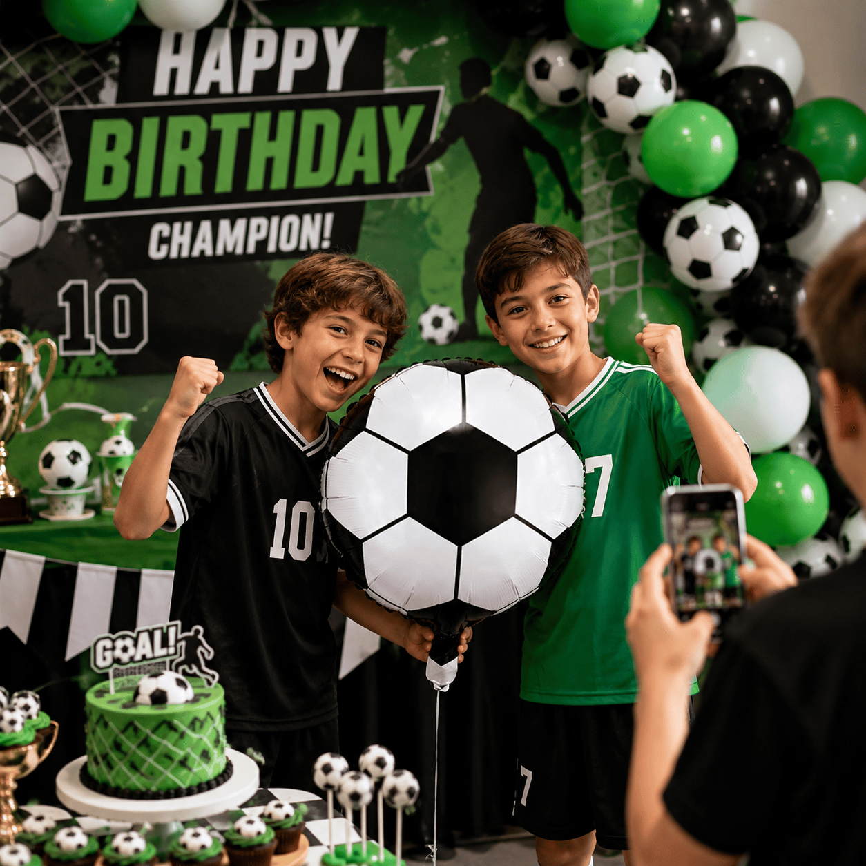 Folyo Balon Futbol Topu Siyah-Beyazı 18'' 45cm beşiktaş