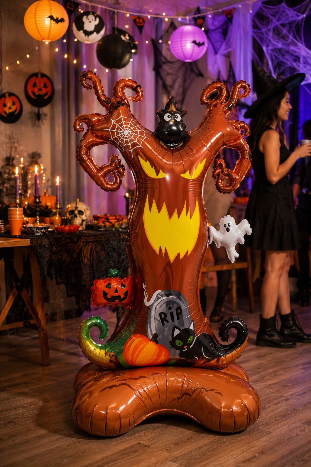 Folyo Balon Halloween Ayaklı Hayalet Ağacı 144*77