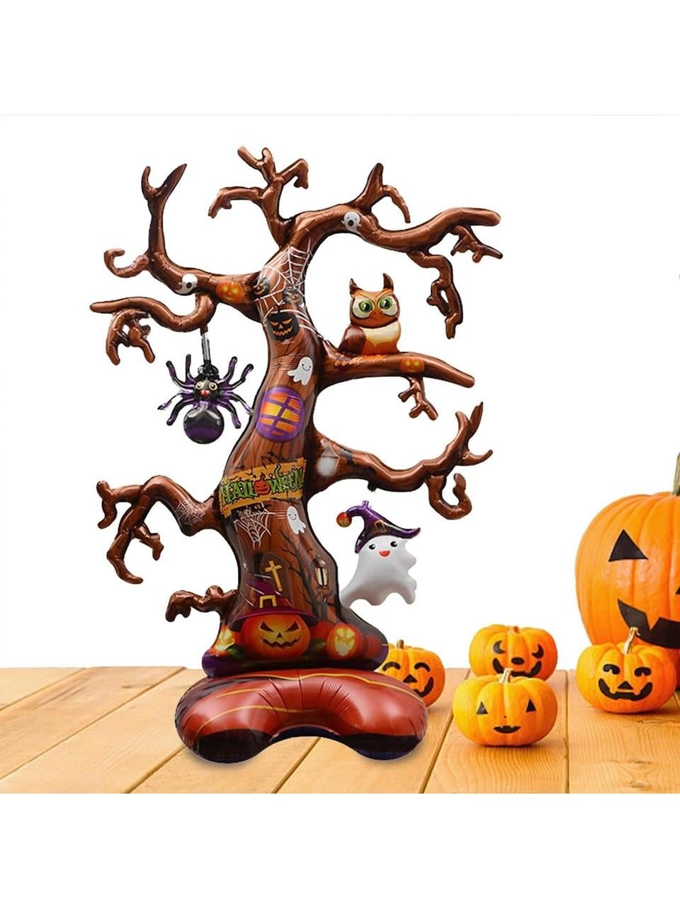 Folyo Balon Halloween  Cadılar Bayramı büyük boy 3d Ayaklı Hayalet Ağacı 79*115cm 