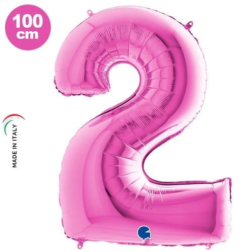 Folyo Rakam 2 Pembe 40 Inc 101 Cm GRABO
