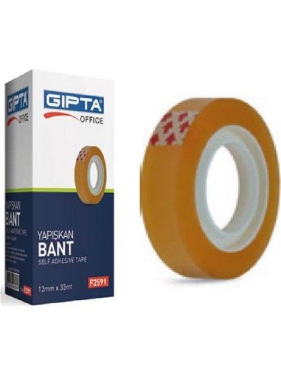Gıpta Bant Akrilik Sarı 12mm x 33mt 5001