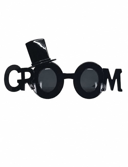 Gözlük Bride-Groom damat Gözlük Groom SİYAH