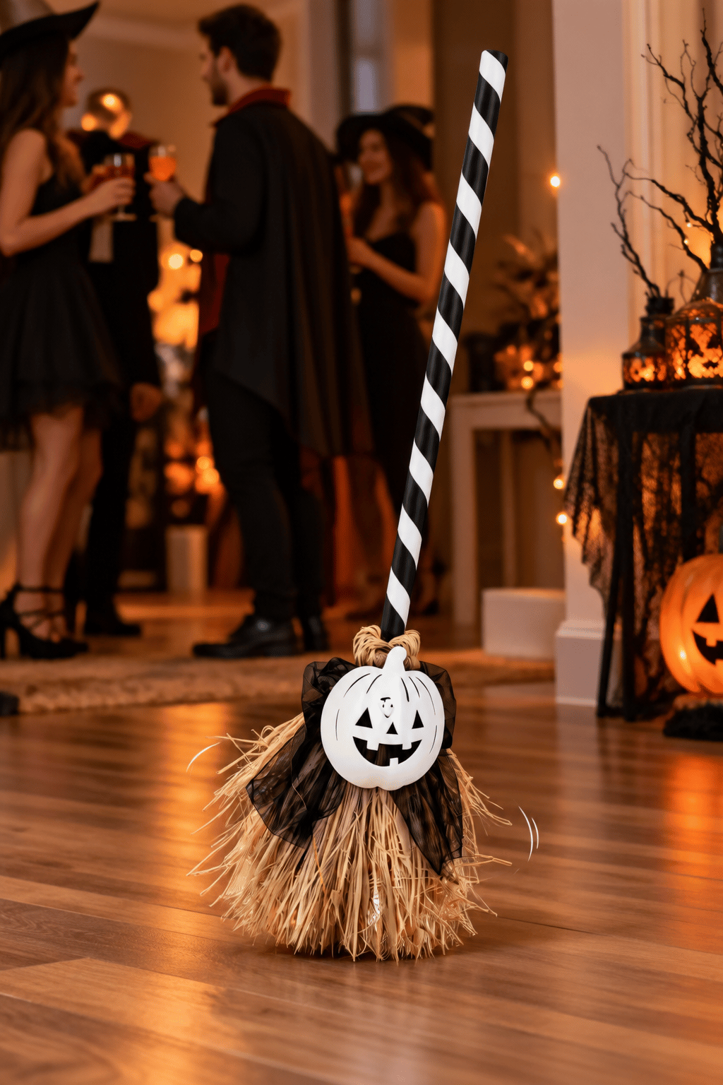Halloween 79 CM Dans Eden Yürüyen sesli ışıklı süpürge