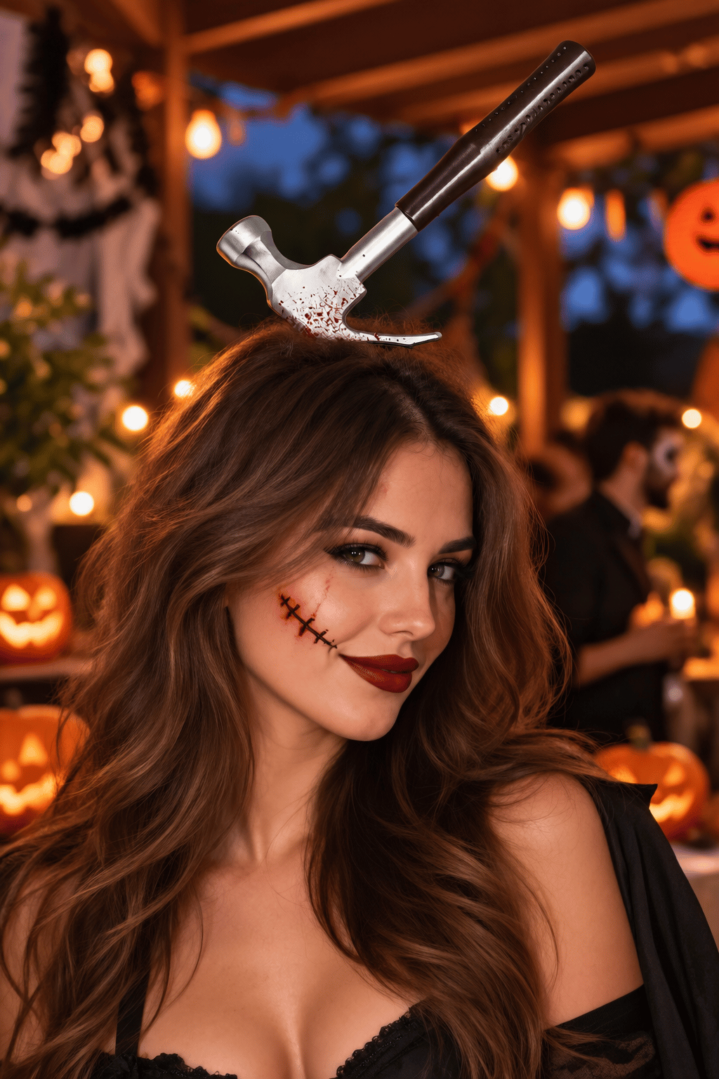 Halloween Hallowen Çekiç modeli Taç