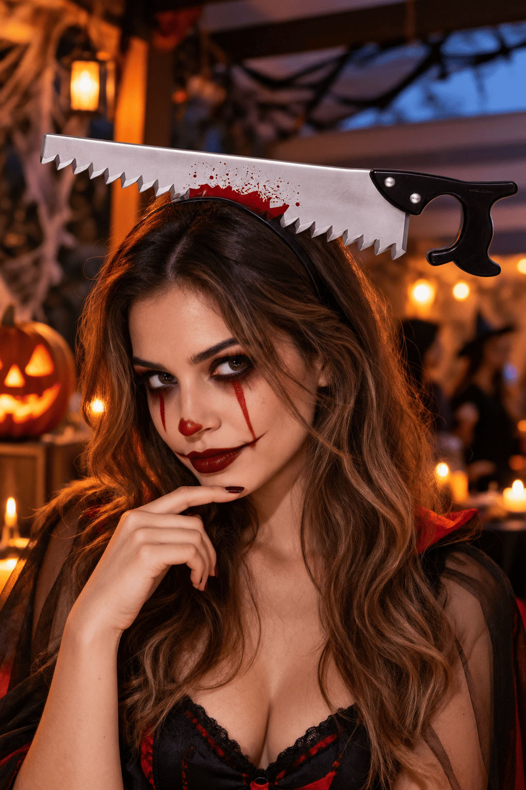 Halloween Hallowen Testere modeli Taç