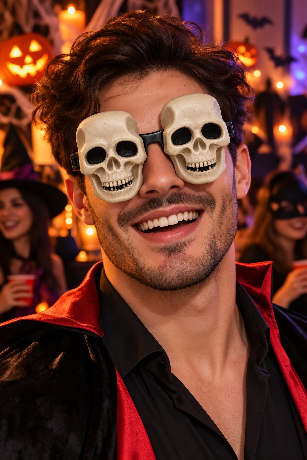Halloween Kuru Kafa Gözlük Cadılar Bayramı