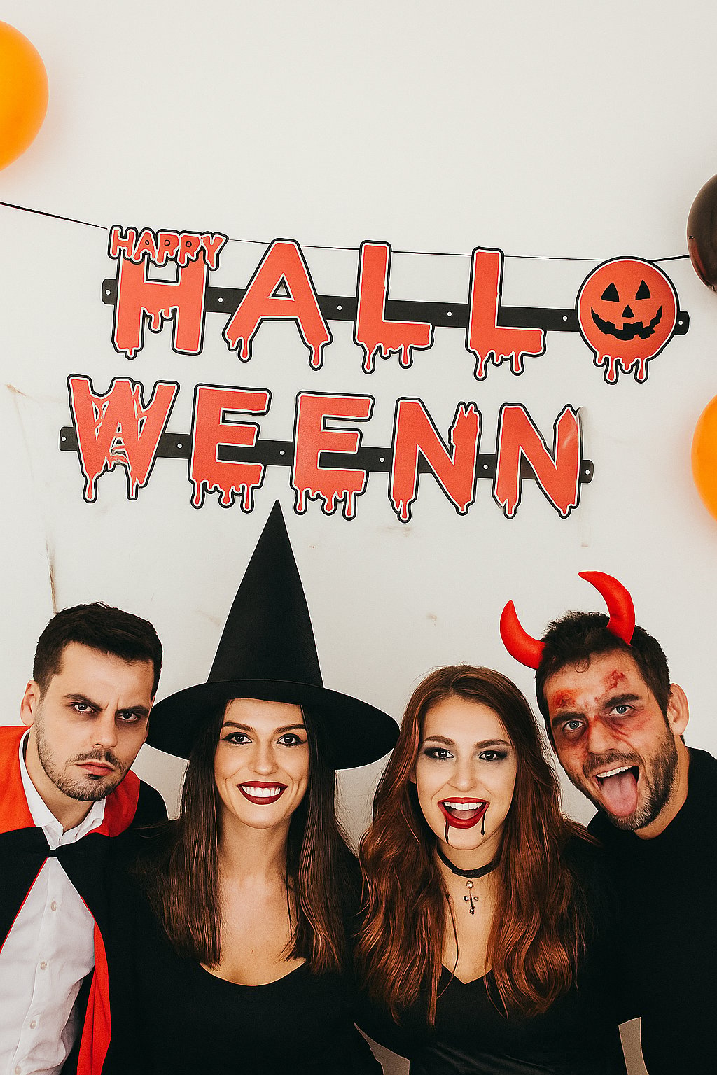 Halloween Yazılı Cadılar Bayramı Kanlı Harf Banner Kırmızı 1,2 m Dekor Süs