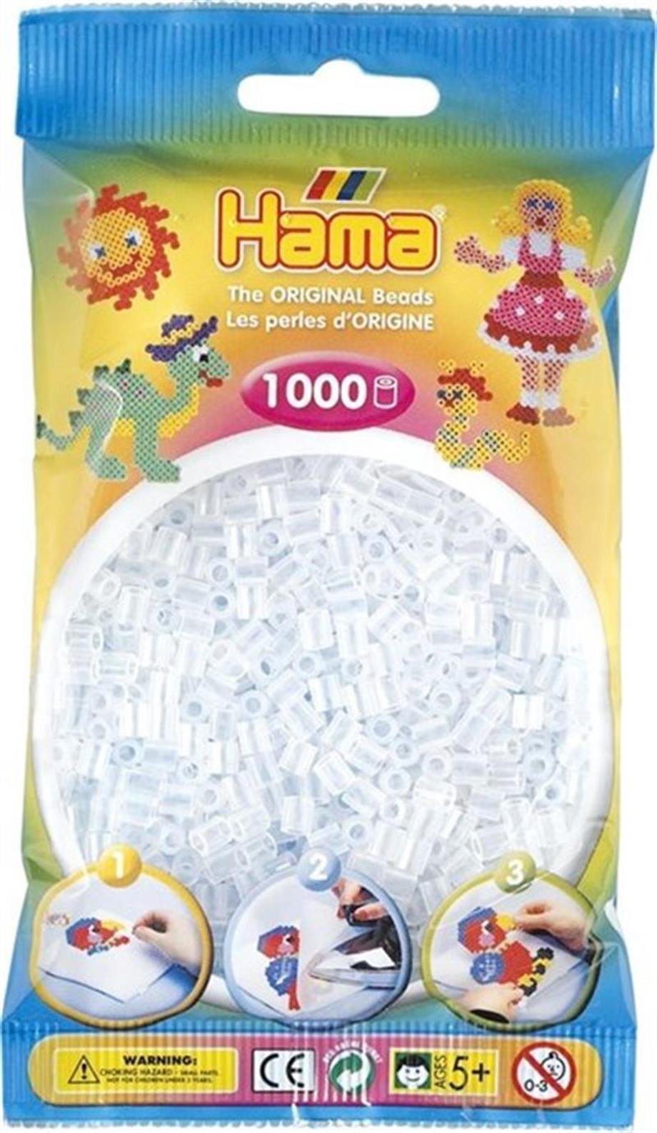 Hama Midi Boncuk 1.000'lik - Şeffaf