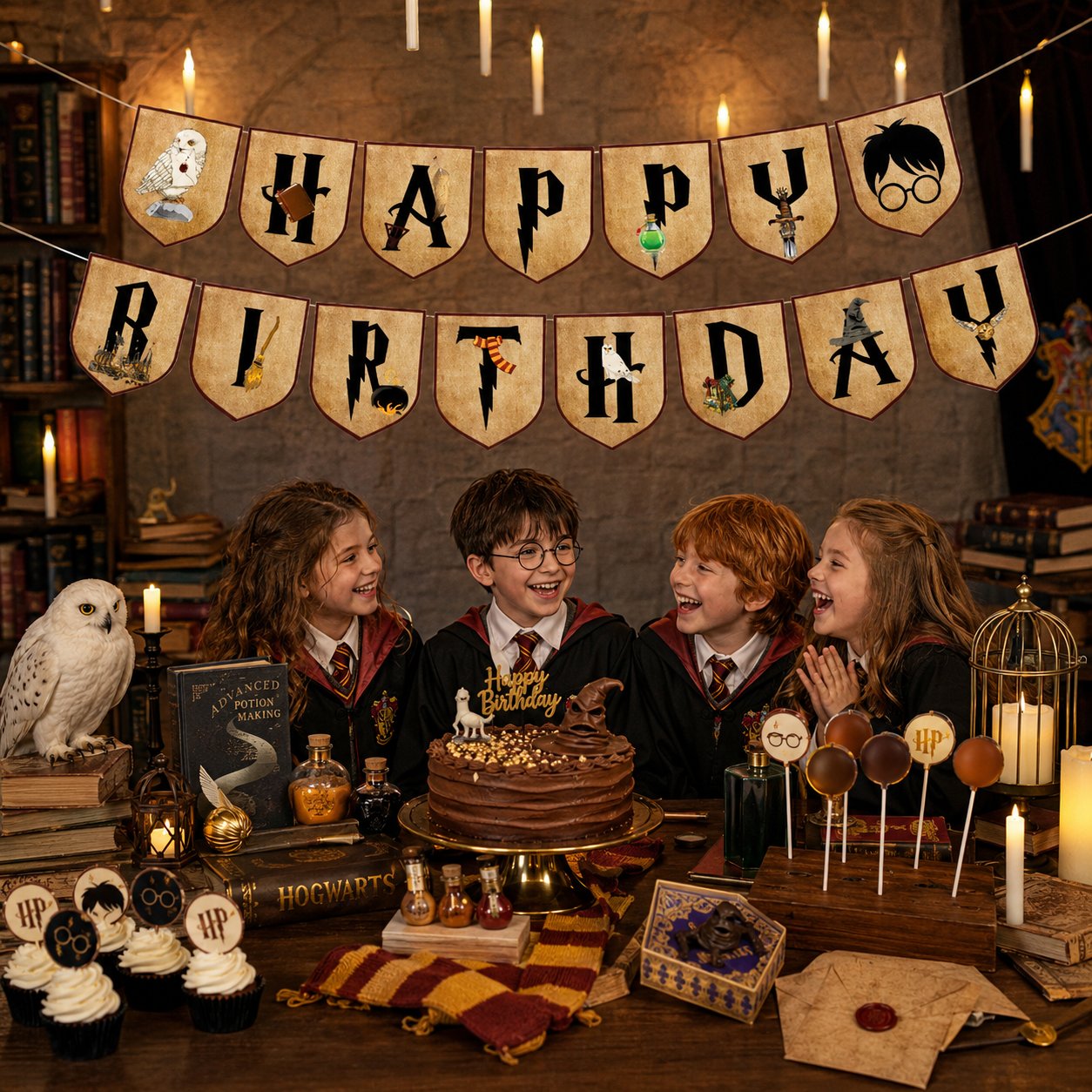 Harry Potter Happy birthday banner bnr-16