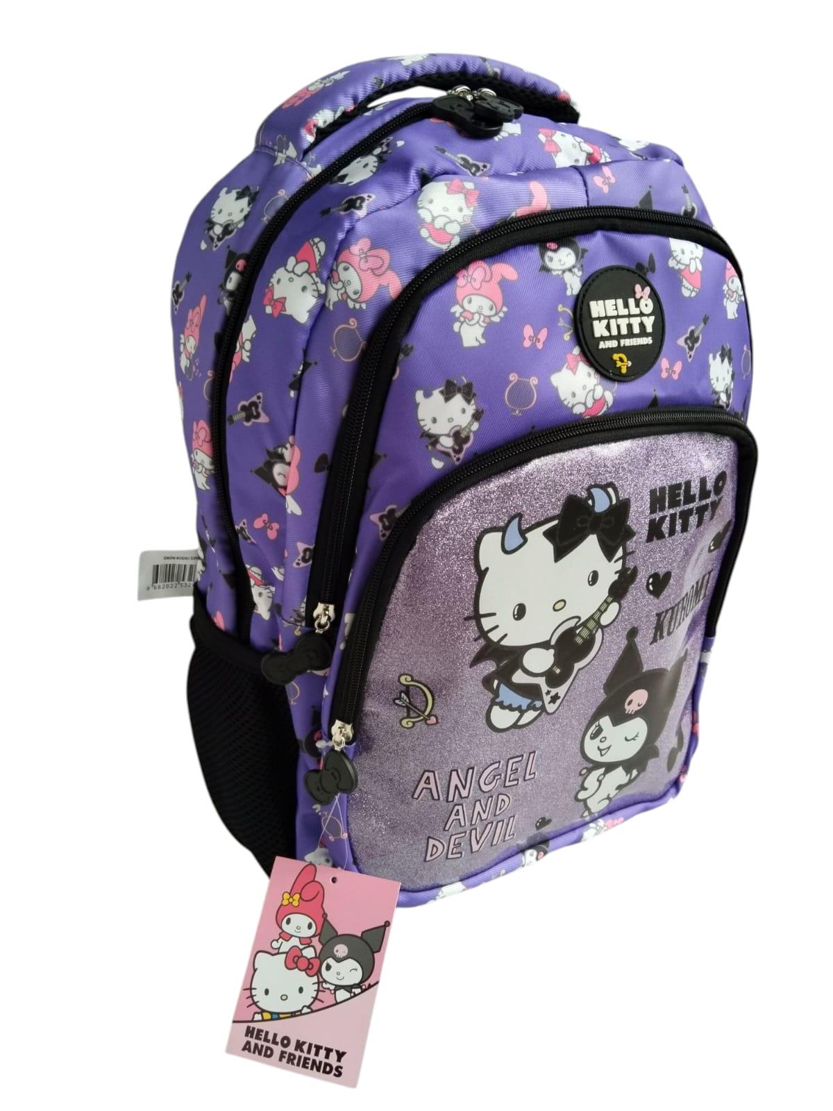 Hello Kitty ve Kuromi Angels And Devil  Okul Sırt Çantası 3260