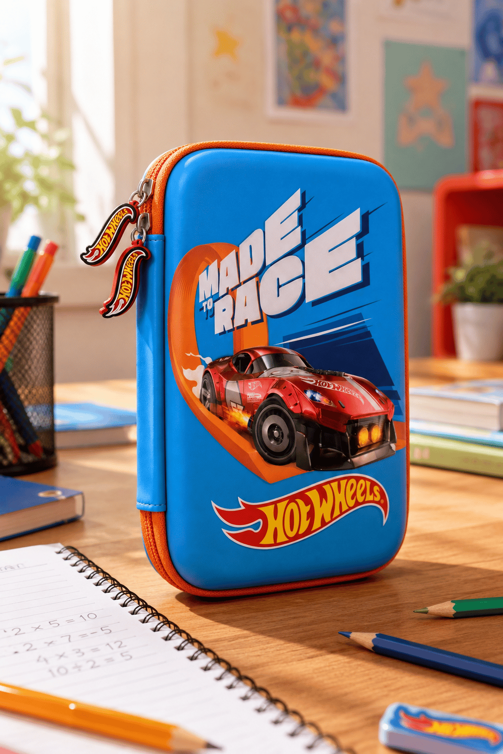 Hotwheels eva kalem çantası HW-7785-BÜYÜK kırmızı