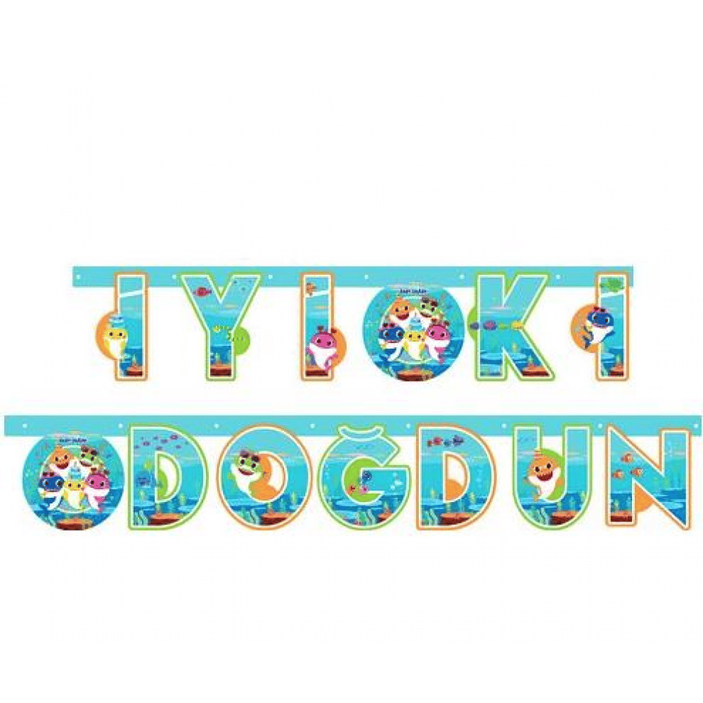 İyiki Doğdun Harf Set Baby Shark 