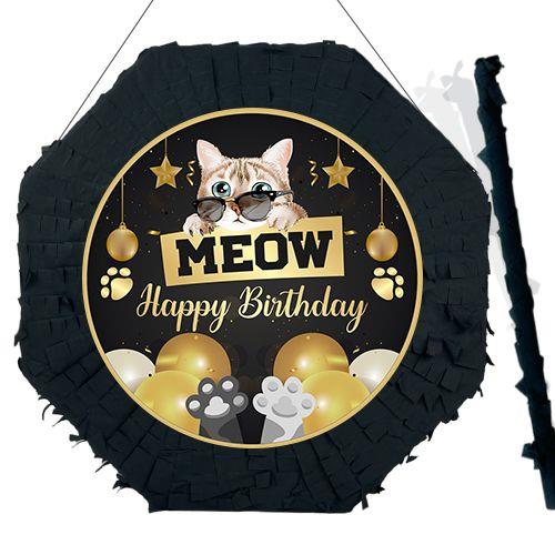 Kedi Meow Pinyata 42cm + Sopası