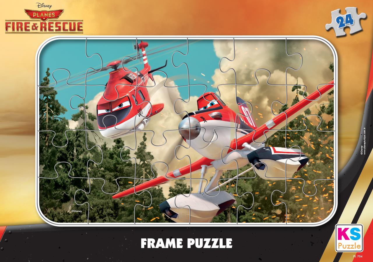 Ks Games Planes Uçaklar Frame Puzzle 24'Lü PL-704