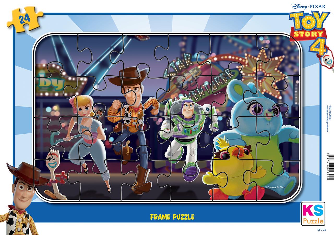 Ks Games Toy toSry 4 Frame Puzzle 24'Lü TS-704