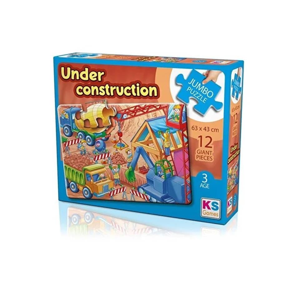 Ks Puzzle Under Construction Jumbo Puzzle  12 parç