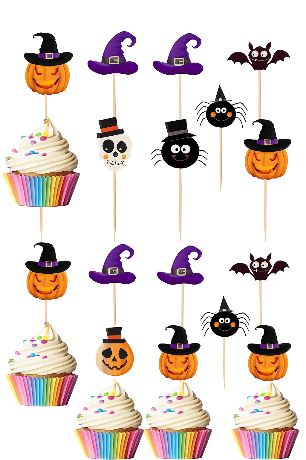 Kürdan Cadılar Bayramı Halloween 10'lu Şekilli Kürdan