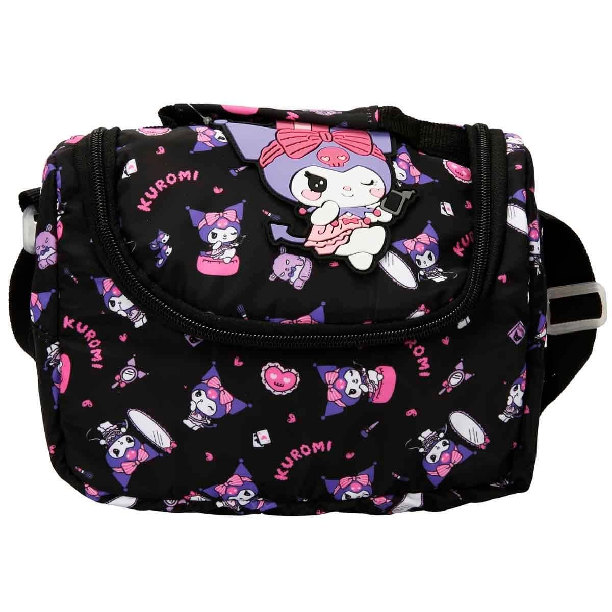 Kuromi Desenli Siyah Beslenme Çantası 3354