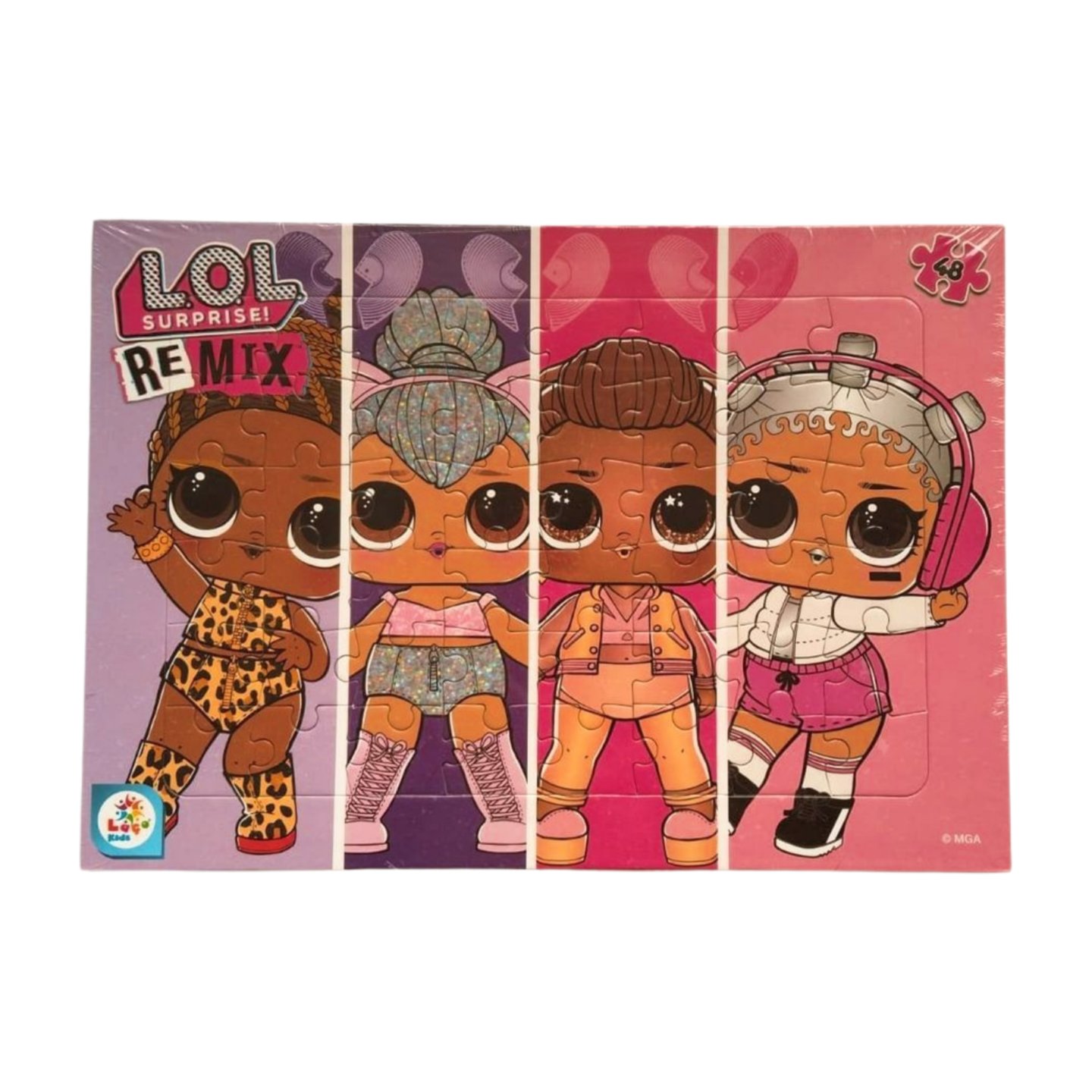 Laço Kids Lol 48 Parça Frame Puzzle Lol7597
