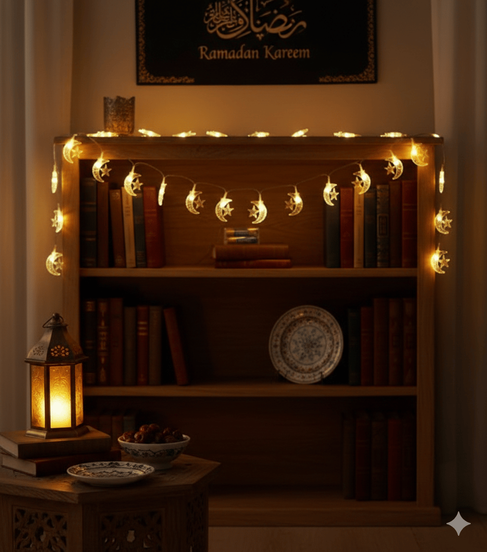 Led ışık Ramazan Temalı Pilli Sarkıt Gün Iş.20li